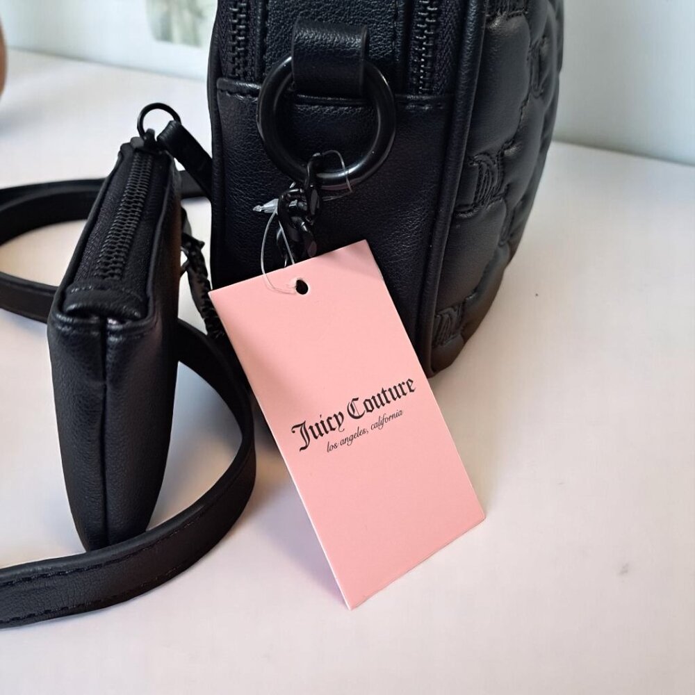 Juicy Couture Taking the Lead Camera Crossbody Black NWT - Picture 6 of 10